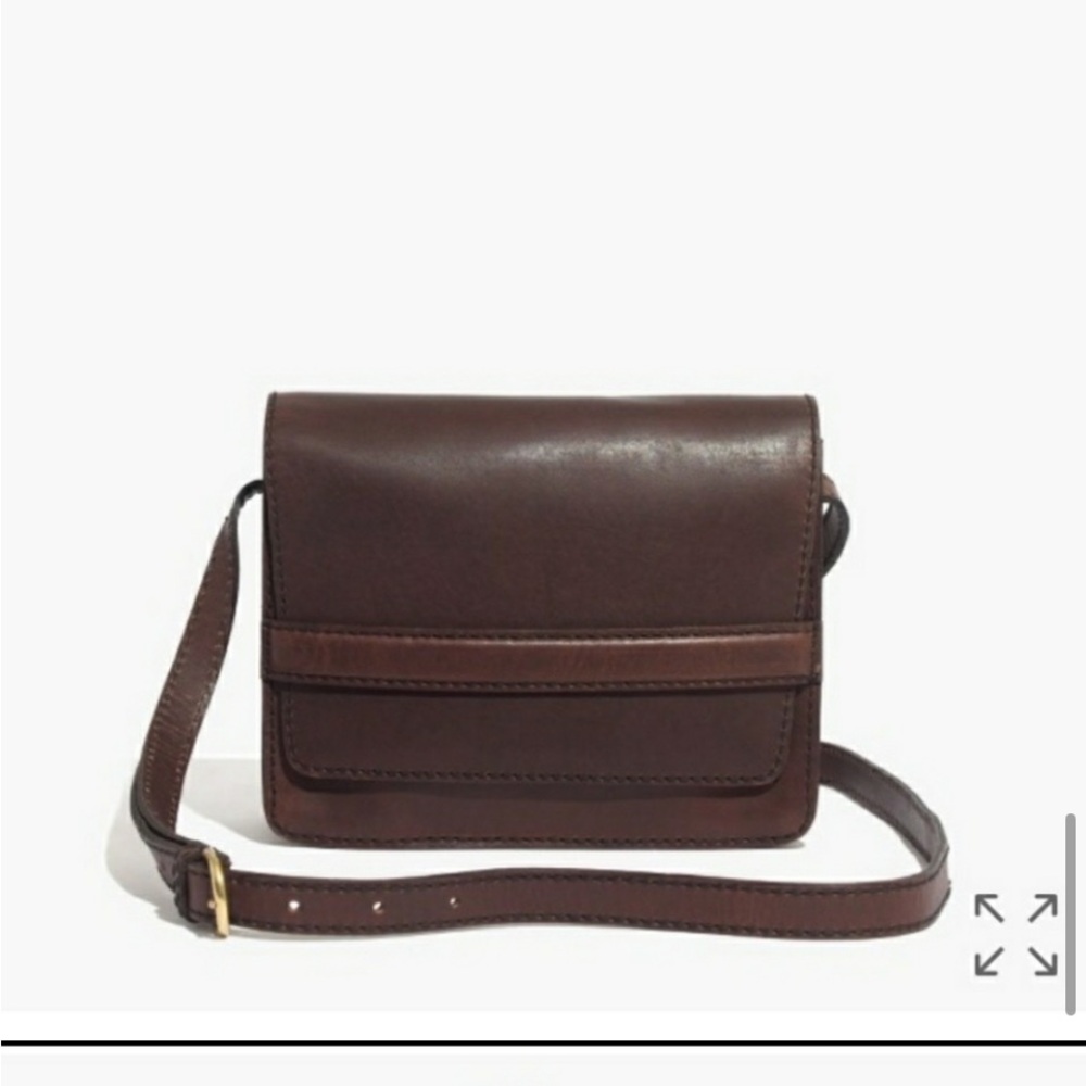 Madewell Albury Leather Bag beautiful brown leather adjustable used some scratch